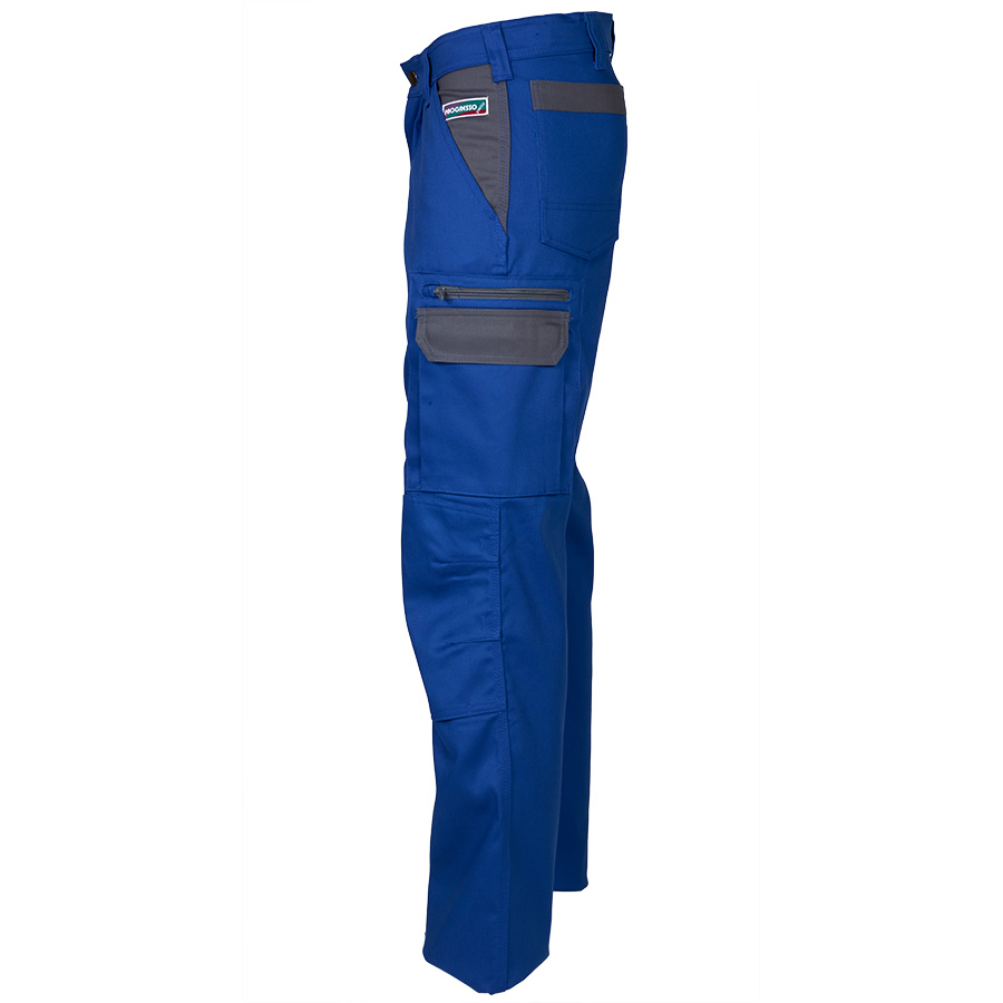 Bundhose PROGRESSO STRETCH, blau/grau
