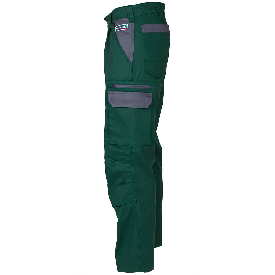 Bundhose PROGRESSO STRETCH, grün/grau
