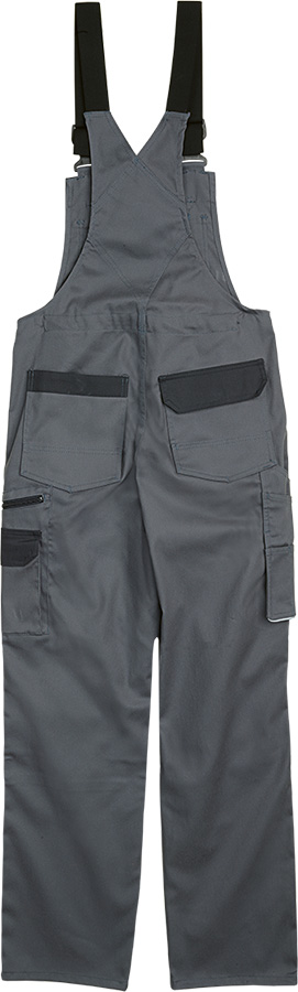 Latzhose PROGRESSO STRETCH, grau/dunkelgrau