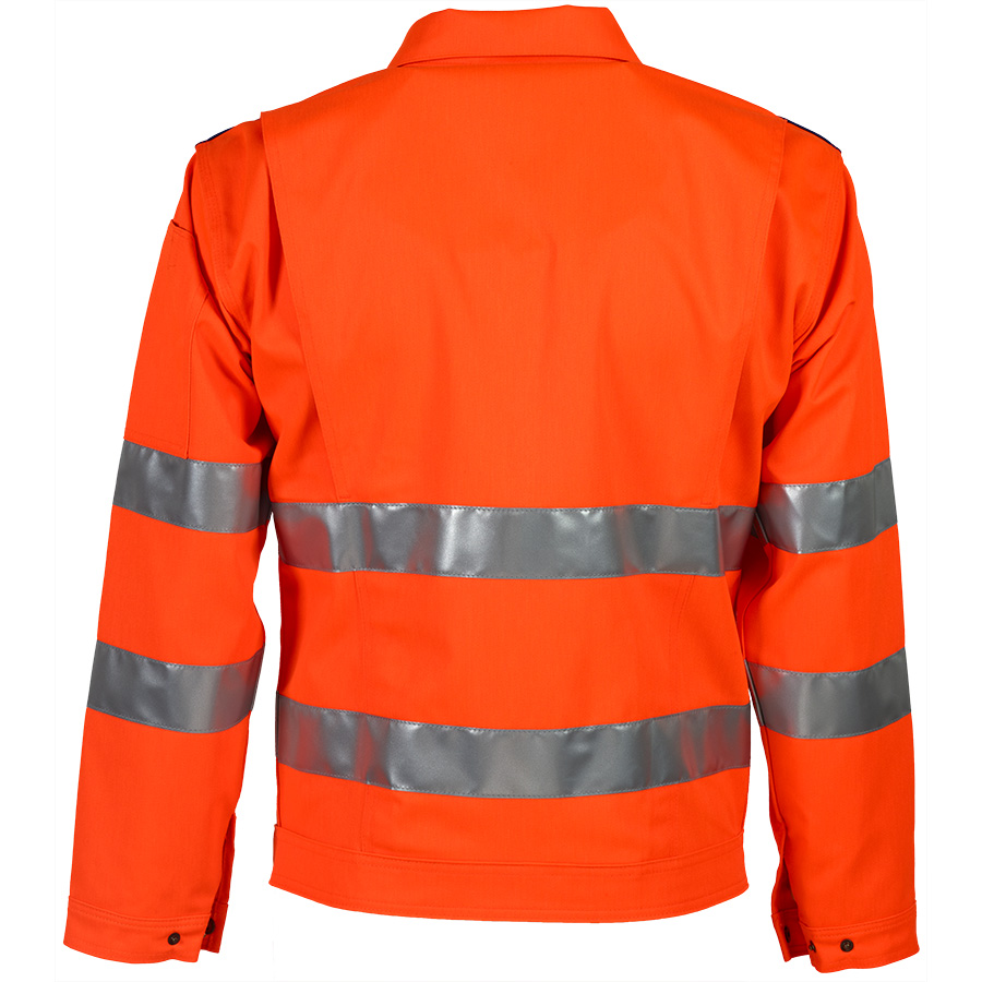 Warnschutz-Bundjacke PROGRESSO REFLEX, leuchtorange/blau