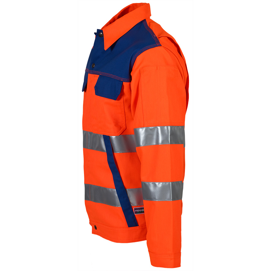 Warnschutz-Bundjacke PROGRESSO REFLEX, leuchtorange/blau