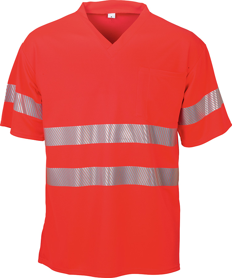 Warnschutz-T-Shirt BIOACTIVE REFLEX, leuchtrot