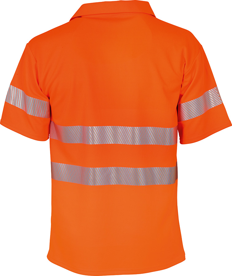 Warnschutz-Poloshirt BIOACTIVE REFLEX, leuchtorange