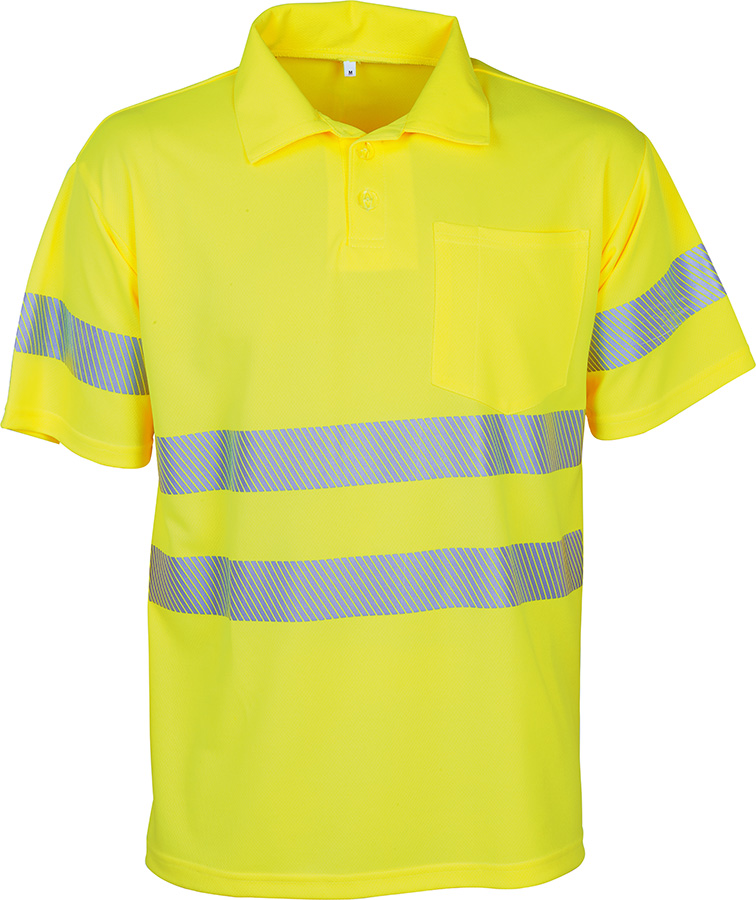 Warnschutz-Poloshirt BIOACTIVE REFLEX, leuchtgelb
