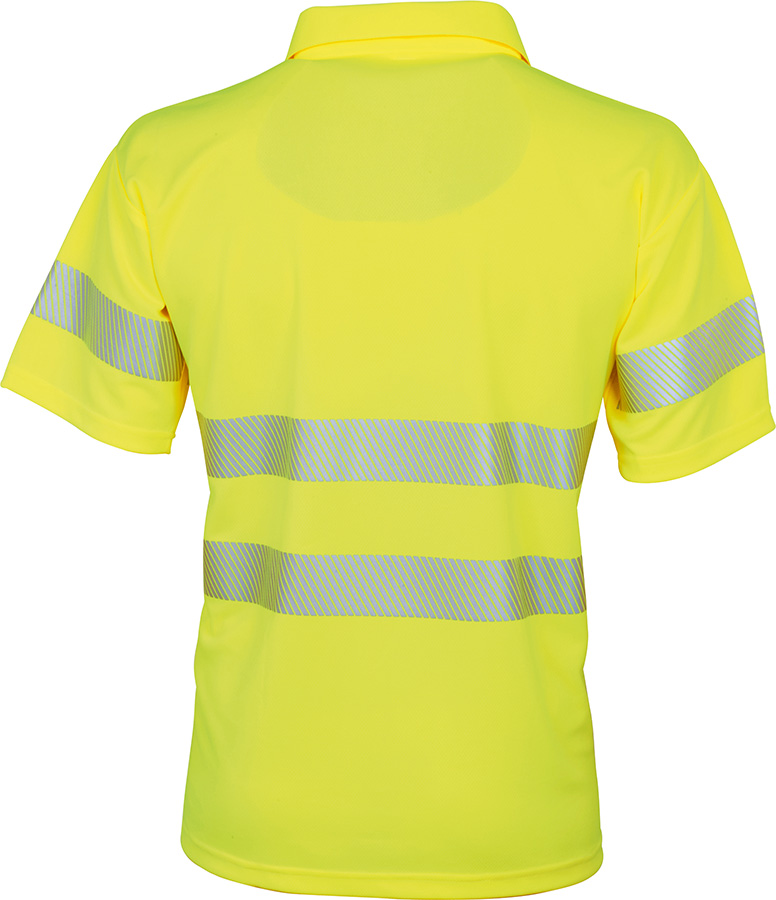 Warnschutz-Poloshirt BIOACTIVE REFLEX, leuchtgelb