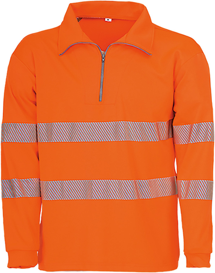 Warnschutz-Sweatshirt BIOACTIVE REFLEX, leuchtorange