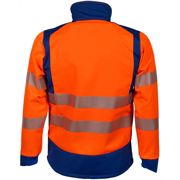 Allwetter-Warnschutzjacke CLIMACLEAN REFLEX, leuchtorange/blau