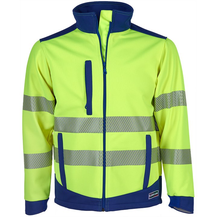 Allwetter-Warnschutzjacke CLIMACLEAN REFLEX, leuchtgelb/blau