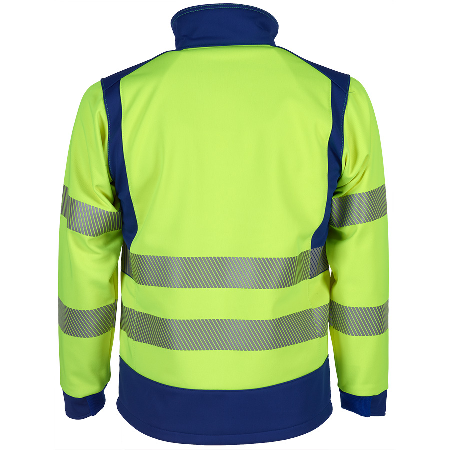 Allwetter-Warnschutzjacke CLIMACLEAN REFLEX, leuchtgelb/blau