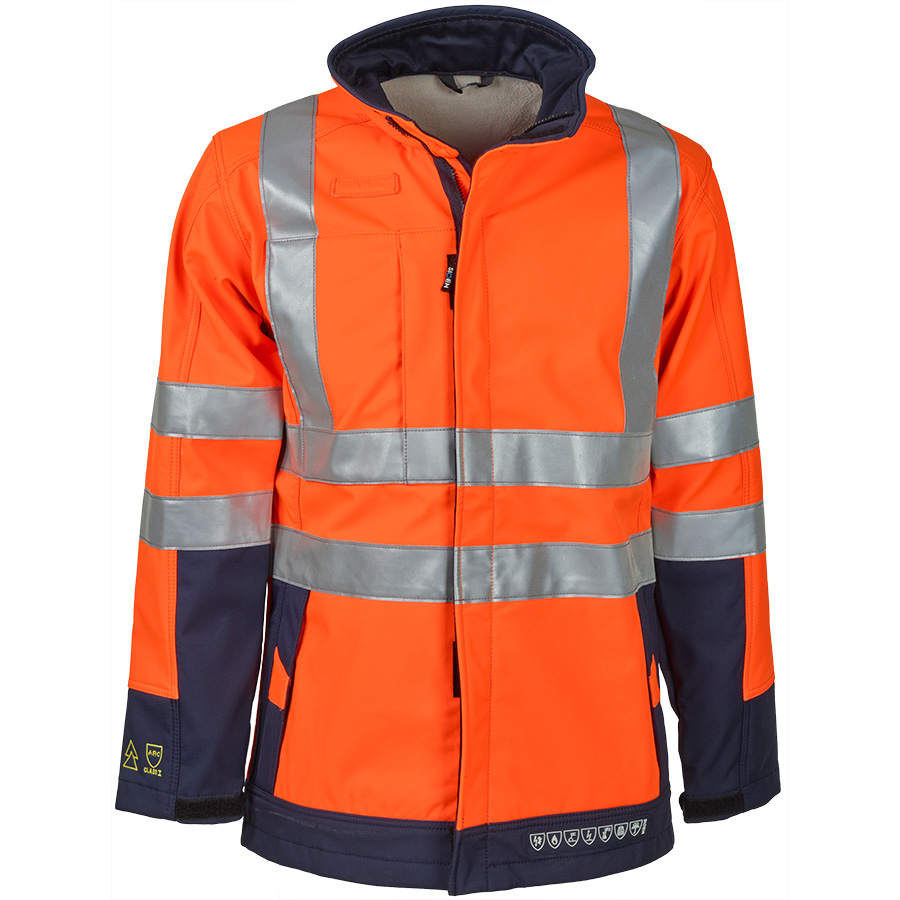 Warnschutz-Softshelljacke mit Störlichtbogenschutz SIOEN PLAYFORD