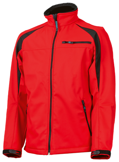 Softshell-Jacke PIEMONTE. rot/schwarz