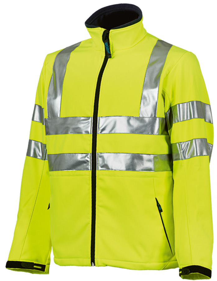 Warnschutz-Softshelljacke SIOEN GENOVA, leuchtgelb