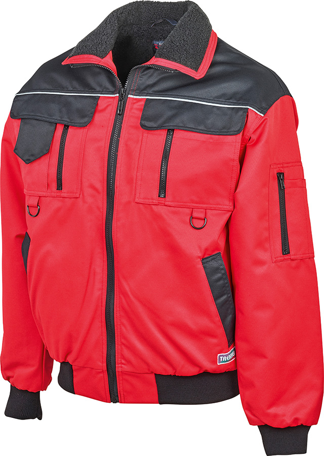 Arbeitsblouson TREKKER, rot/schwarz