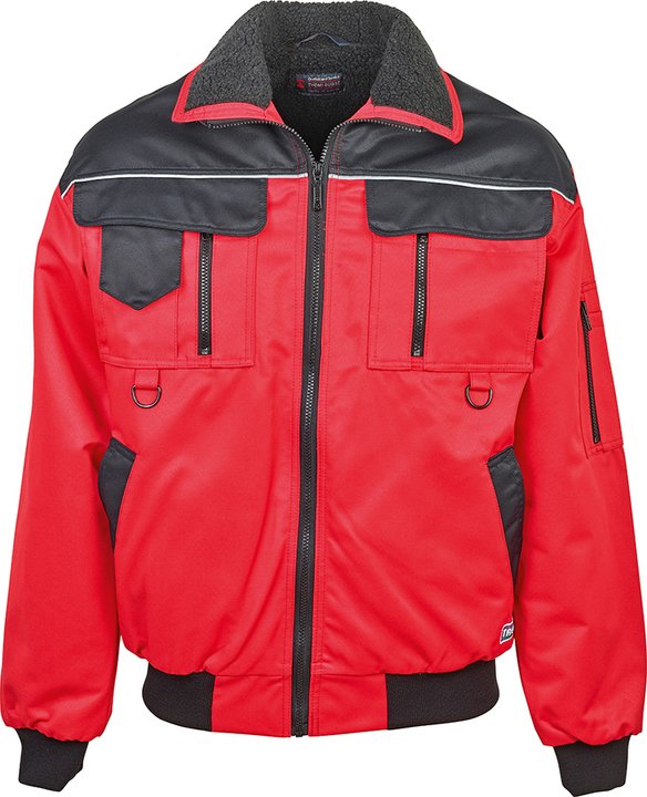 Arbeitsblouson TREKKER, rot/schwarz