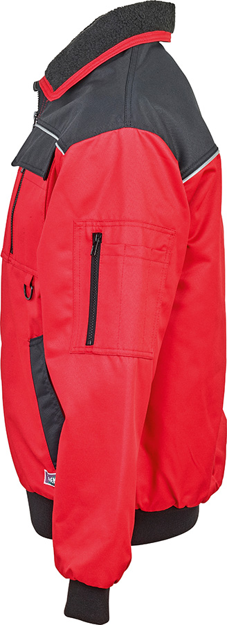 Arbeitsblouson TREKKER, rot/schwarz