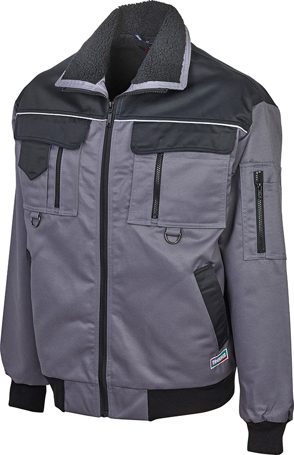 Arbeitsblousons TREKKER, grau/schwarz