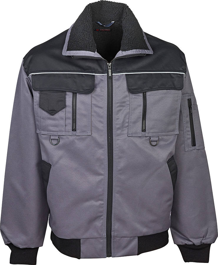 Arbeitsblousons TREKKER, grau/schwarz