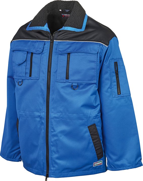 Arbeitsjacke lang TREKKER, blau/schwarz
