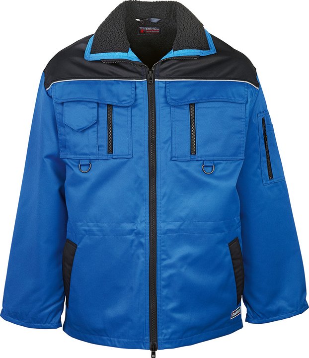Arbeitsjacke lang TREKKER, blau/schwarz