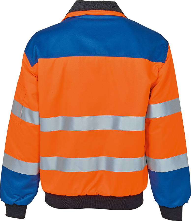 Warnschutzjacke TREKKER REFLEX, leuchtorange/blau