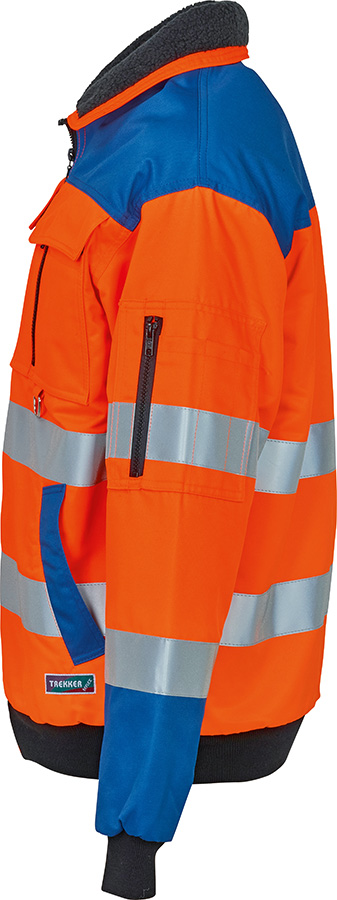 Warnschutzjacke TREKKER REFLEX, leuchtorange/blau