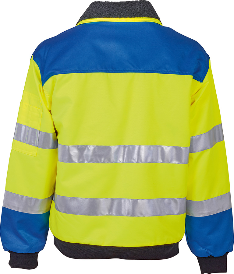 Warnschutzjacke TREKKER REFLEX, leuchtgelb/blau