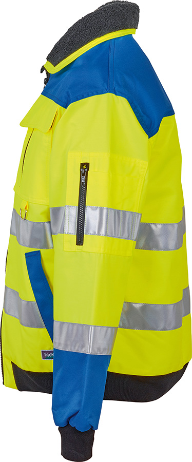 Warnschutzjacke TREKKER REFLEX, leuchtgelb/blau