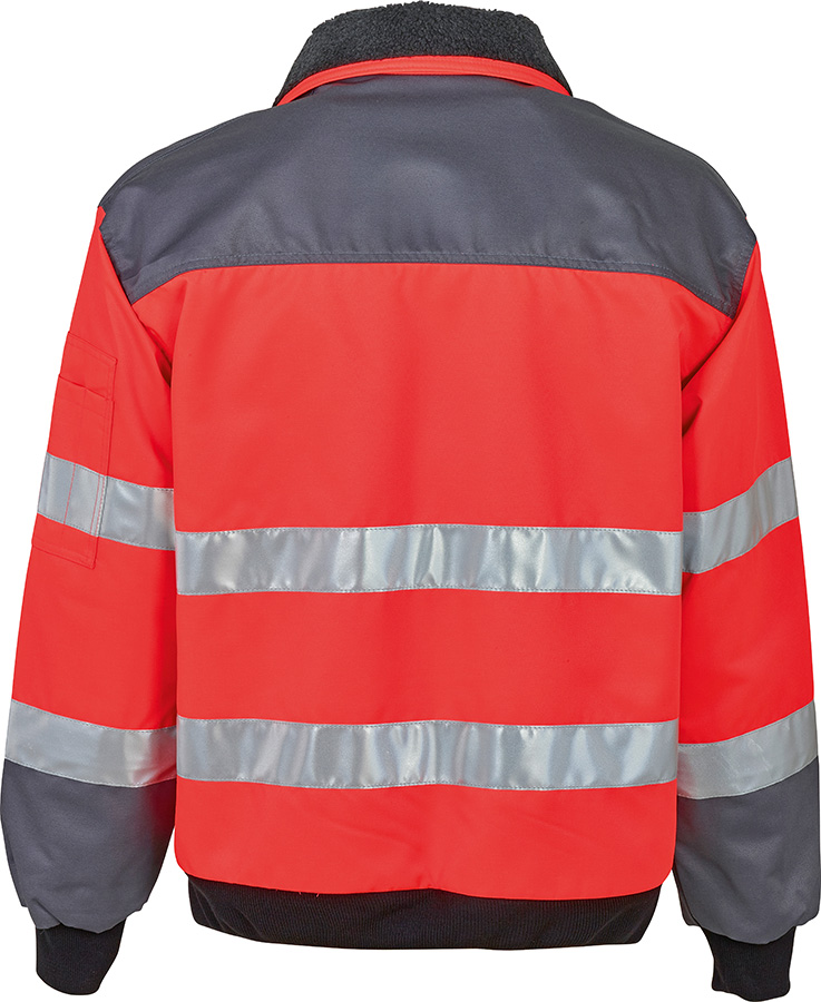 Warnschutzjacke TREKKER REFLEX, leuchtrot/grau