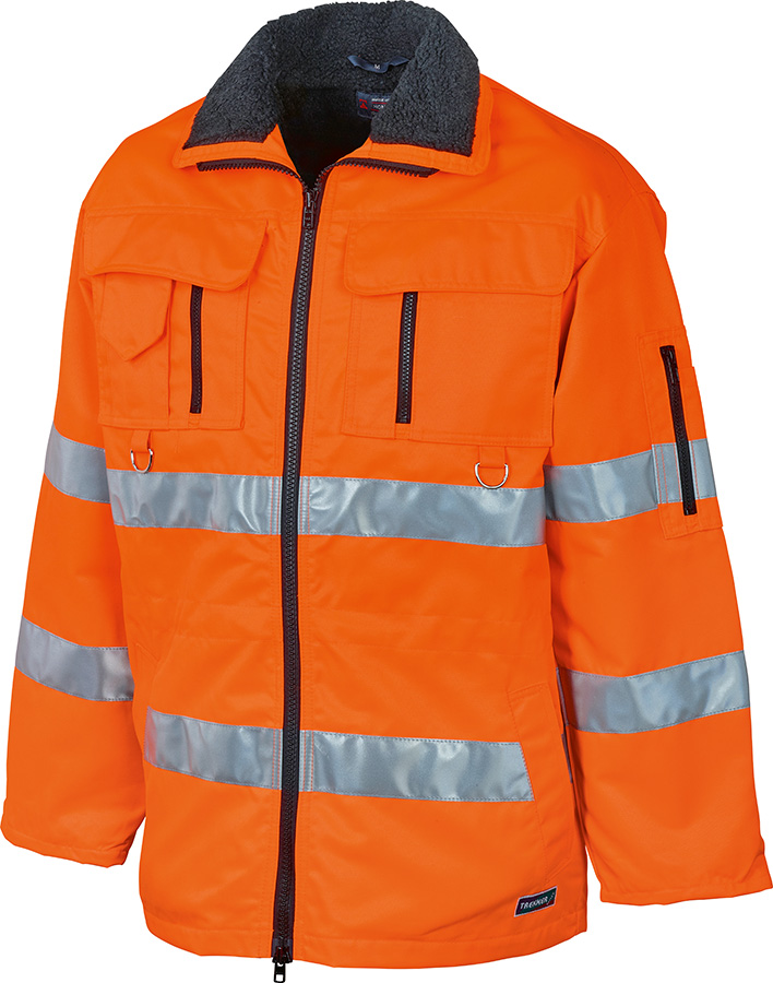 Lange Warnschutzjacke TREKKER REFLEX, leuchtorange