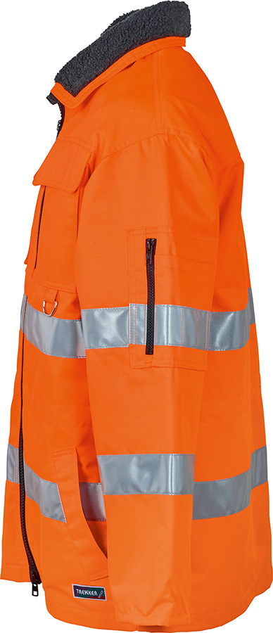 Lange Warnschutzjacke TREKKER REFLEX, leuchtorange