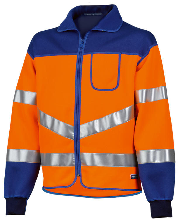 Warnschutzjacke HUSKY NOVA REFLEX, leuchtorange/blau