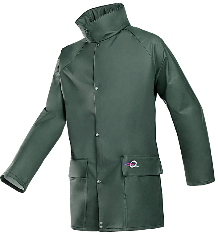 Leichte Regenschutzjacke SIOEN FLEXOTHANE BIELEFELD, olivgrün