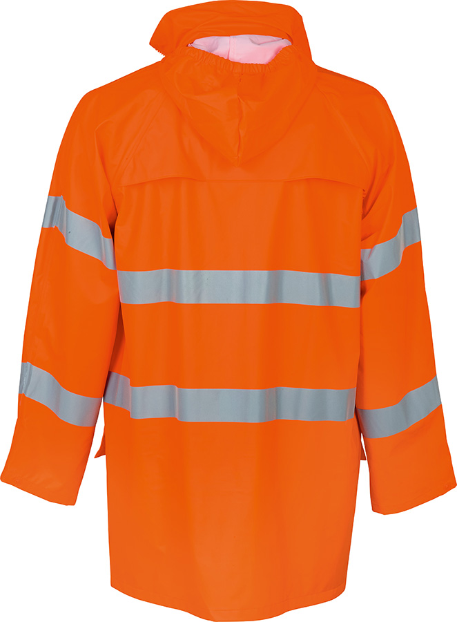 Leichte Regen-Warnschutzjacke RAINFLEX REFLEX, leuchtorange