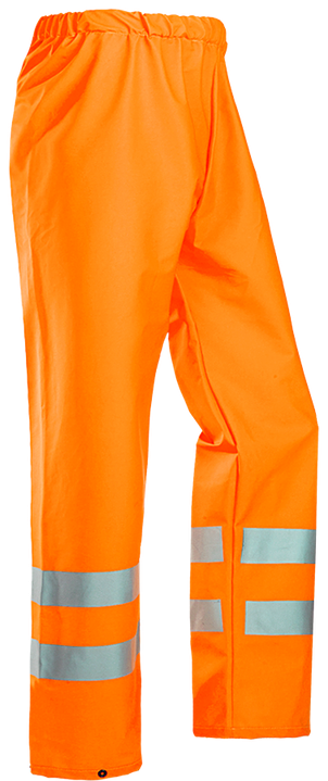 Leichte Regen-Warnschutzhose SIOEN FLEXOTHANE REFLEX BASTOGNE, leuchtorange