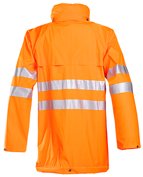 Leichte Regen-Warnschutzjacke SIOEN FLEXOTHANE REFLEX KASSEL, leuchtorange