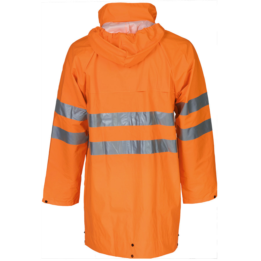 Leichte Regen-Warnschutzjacke SIOEN FLEXOTHANE REFLEX KASSEL, leuchtorange