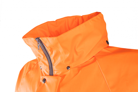 Leichte Regen-Warnschutzjacke SIOEN FLEXOTHANE REFLEX KASSEL, leuchtorange