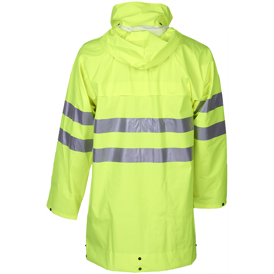Leichte Regen-Warnschutzjacke SIOEN FLEXOTHANE REFLEX KASSEL, leuchtgelb