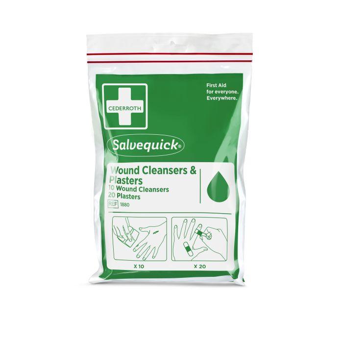 Pflaster und Wundreiniger Salvequick Savett