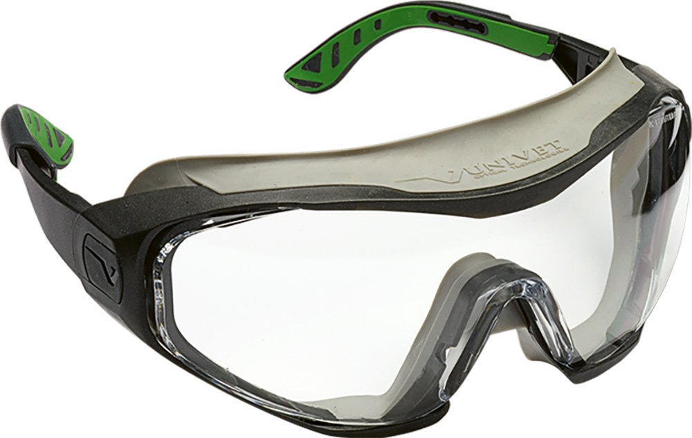 Bügel-Vollsicht-Schutzbrille UNIVET 6X1 CLEAR PLUS