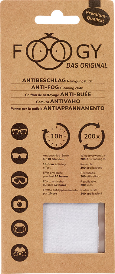 Antibeschlag- und Reinigungstuch FOOGY