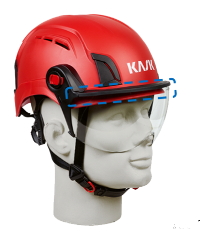 Visieraufnahme zu KASK ZENITH und PRIMERO