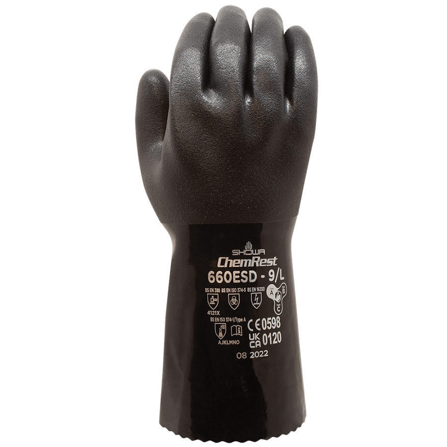 Chemie-Schutzhandschuhe SHOWA 660 ESD