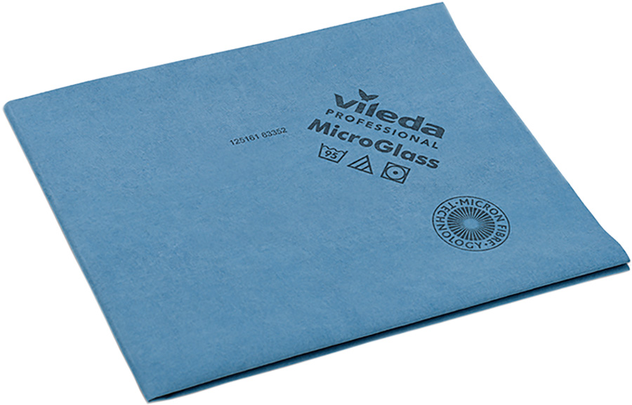 Mikrofaser-Gläsertuch VILEDA MICRO GLASS, 39 x 55 cm, blau
