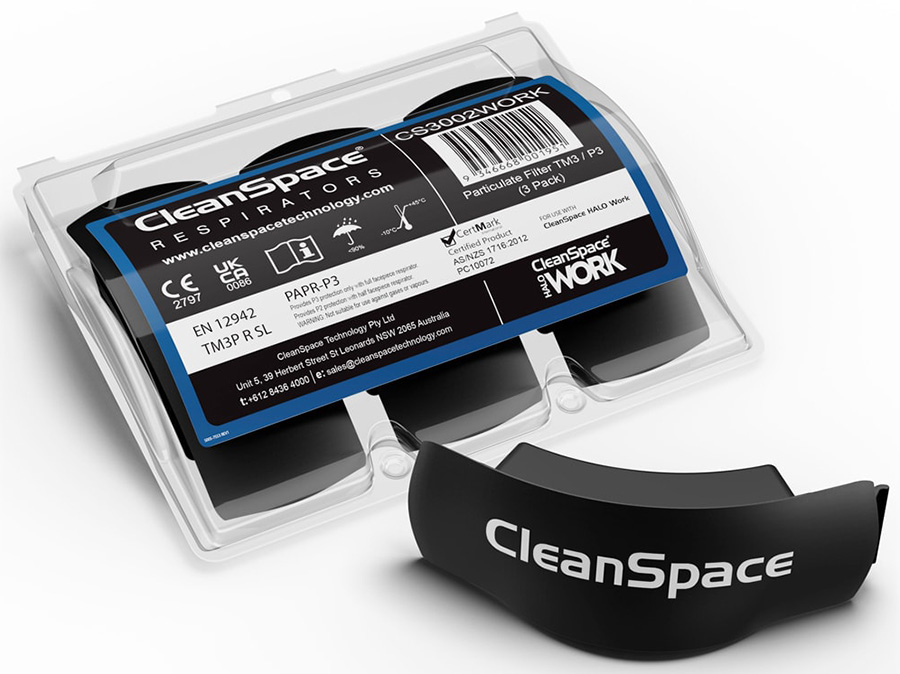 Partikelfilter TM3 P3 zu CLEANSPACE WORK
