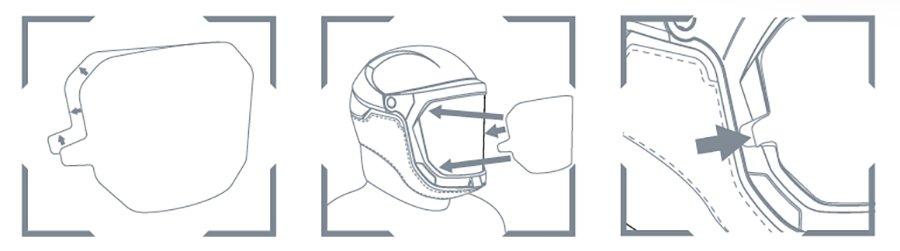Visierfolie zu Atemschutzhaube T200