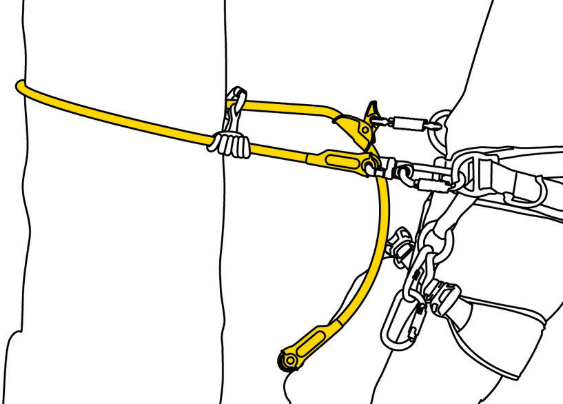 Halteseil PETZL MICROFLIP 4 m
