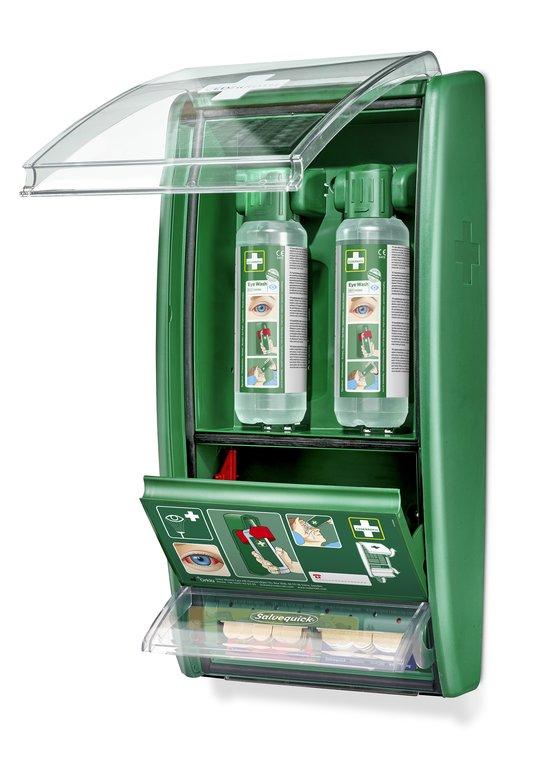 Wandschrank CEDERROTH mit Augenspülflaschen 2 x 0,5 l