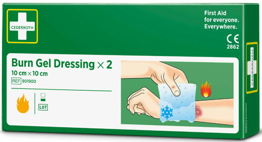 Burn Gel Dressing CEDERROTH 10 x 10 cm