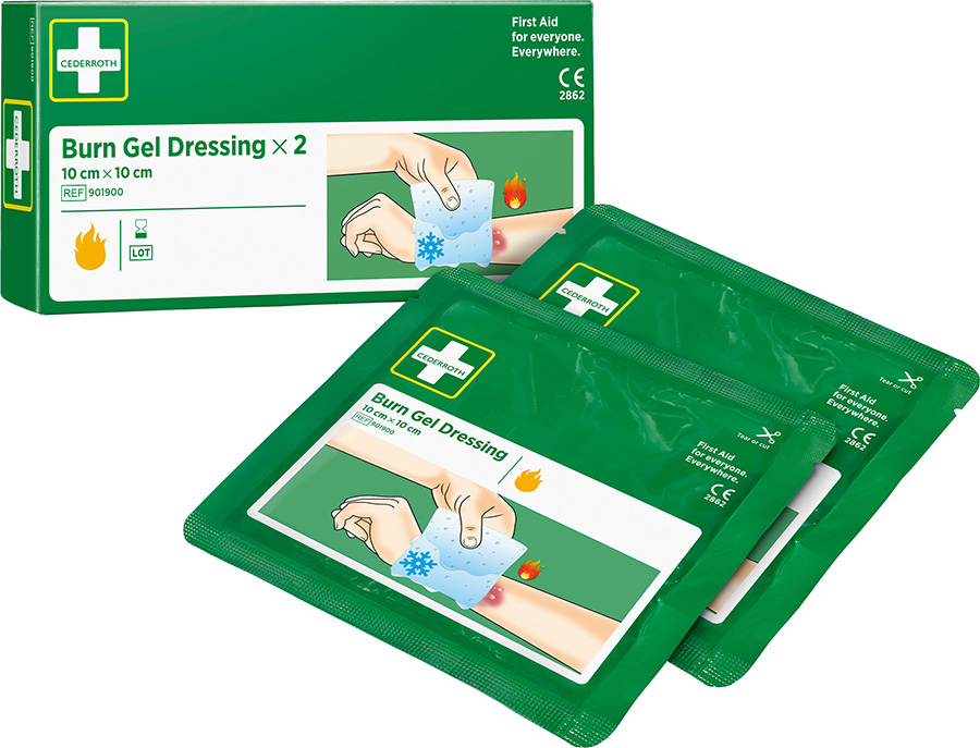 Burn Gel Dressing CEDERROTH 10 x 10 cm